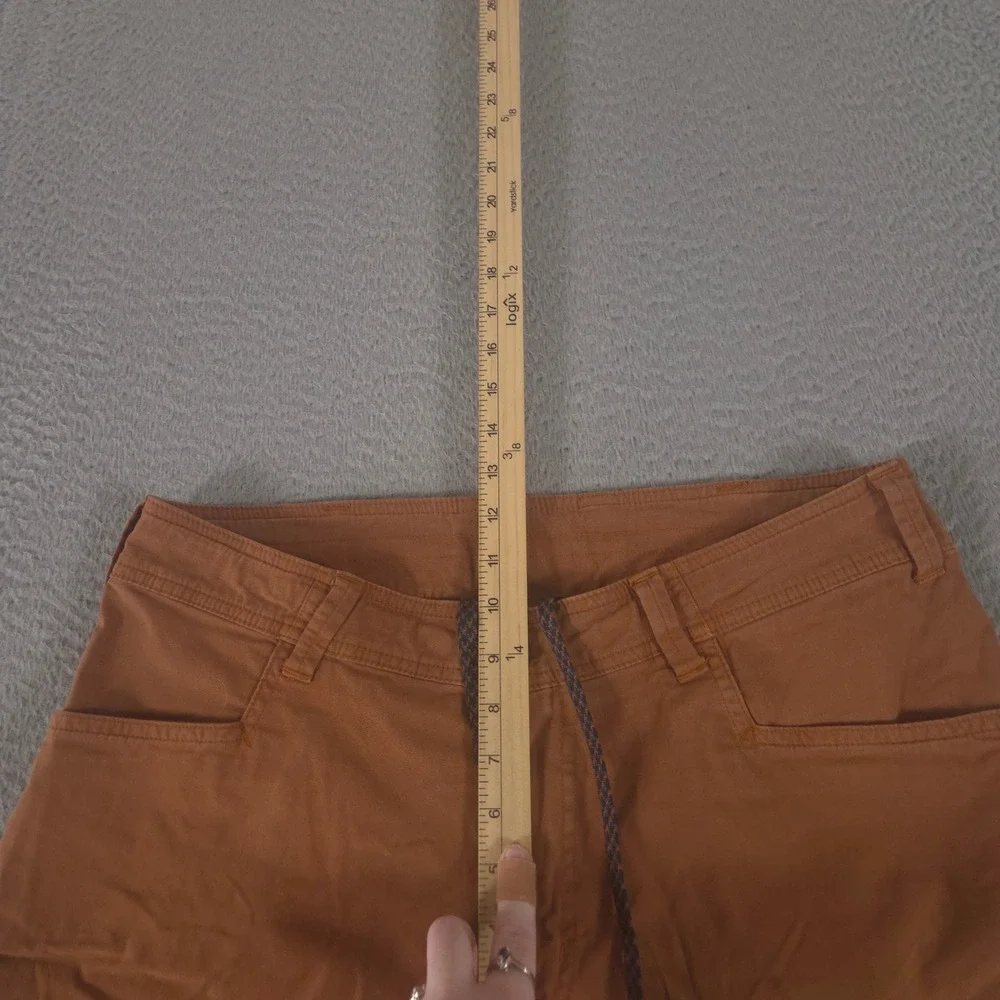 The North Face Shorts Mens 34 Brown North Dome Cotton Blend Stretch Drawcord